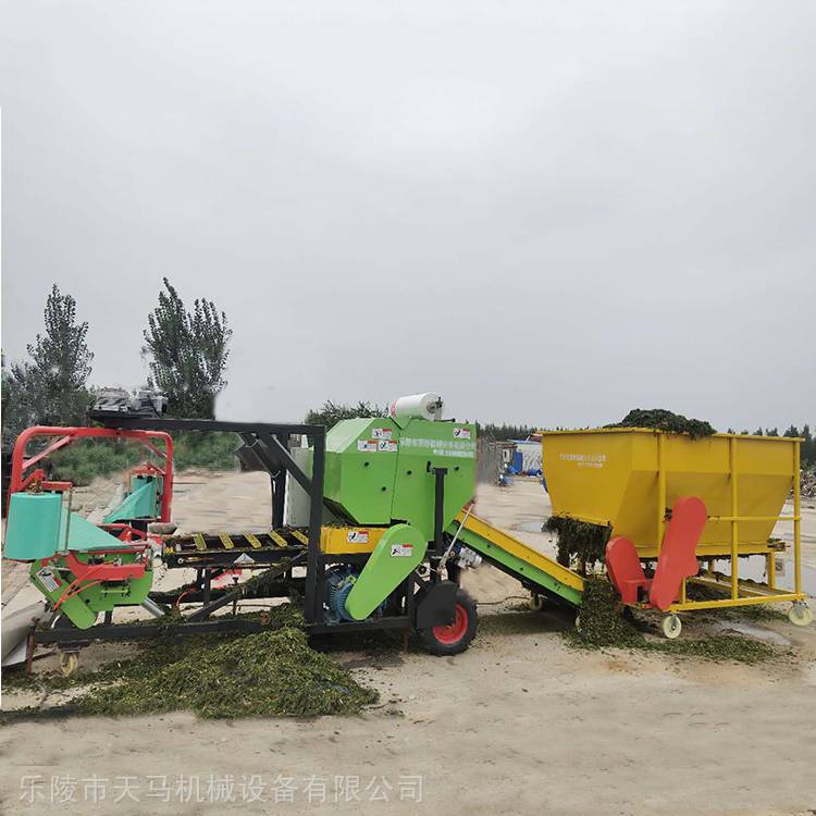 青贮圆捆机技术参数_9YDB-0.7型青贮打捆机_小型麦秸打捆机视频