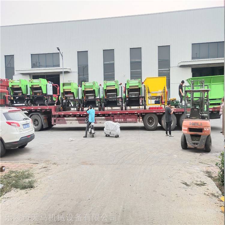 小型麦秸打捆机视频_青贮圆捆机技术参数_9YDB-0.7型青贮打捆机