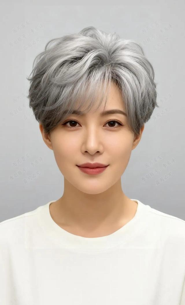 成熟女性白发造型_晚礼服发型2026图片_逆龄白发时尚趋势