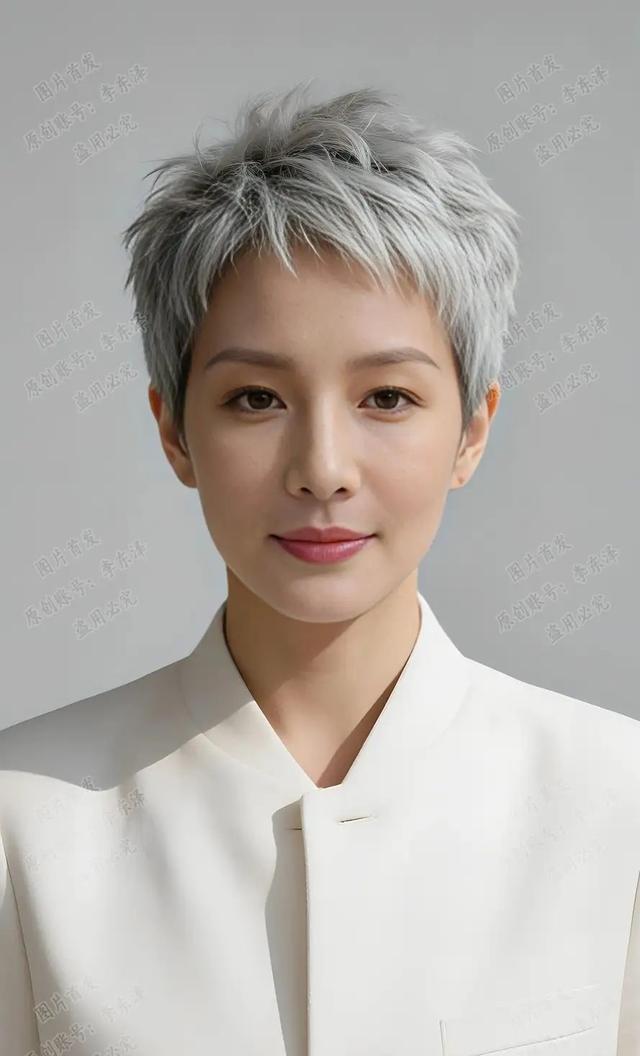 逆龄白发时尚趋势_晚礼服发型2026图片_成熟女性白发造型