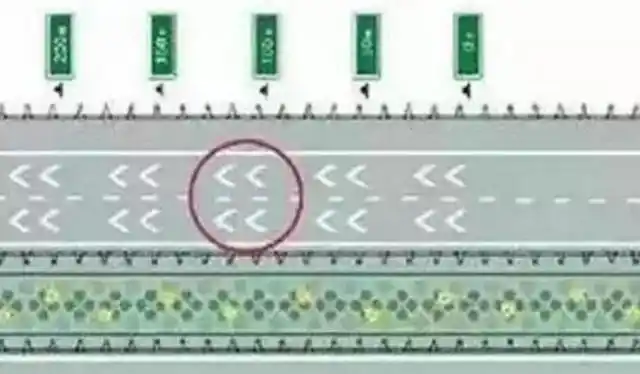 导流线标志_新手司机高速标志线_高速公路常见标志线详解