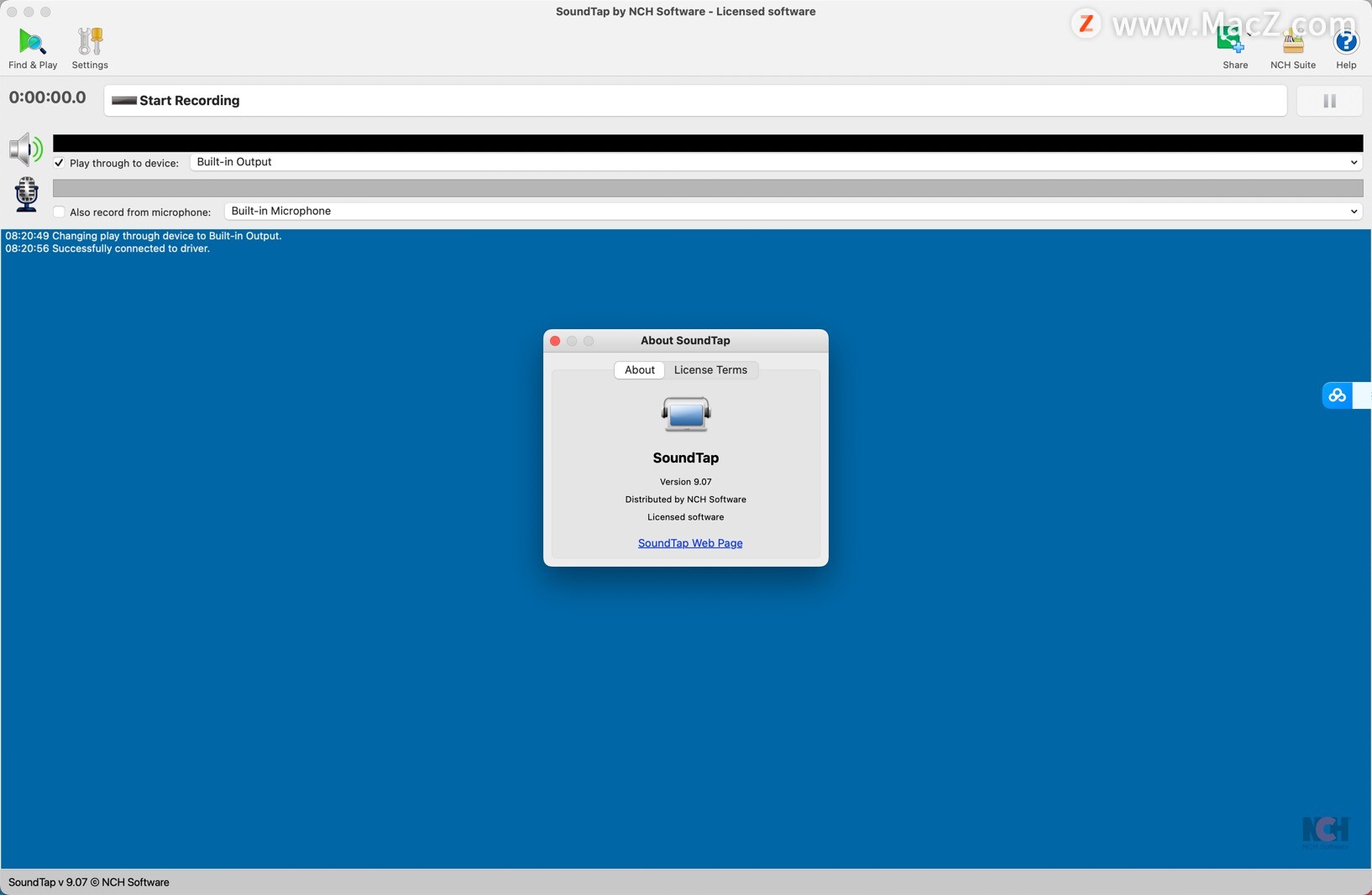 SoundTap for Mac音频录制软件_苹果电脑下载免费录音软件_SoundTap破解版下载安装教程