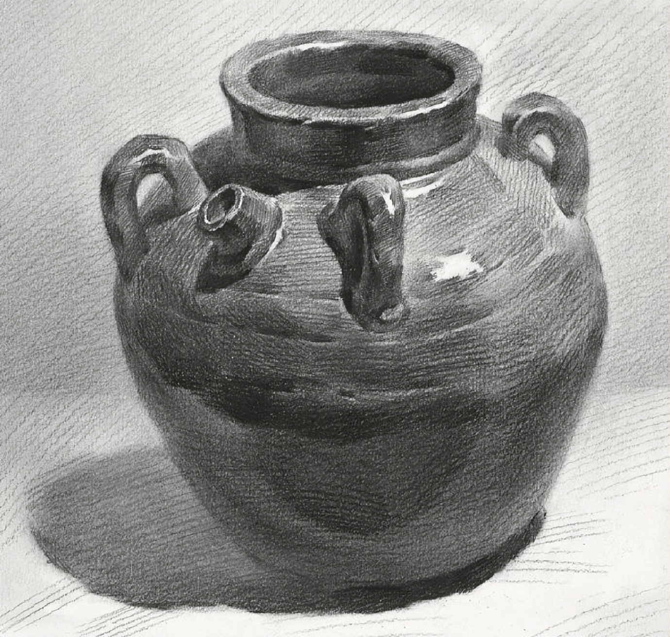 上釉陶罐反光特点_水果陶罐衬布素描_淘罐质感区分