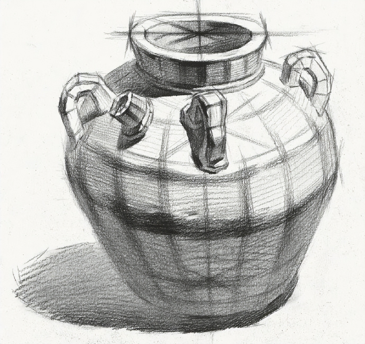 上釉陶罐反光特点_水果陶罐衬布素描_淘罐质感区分