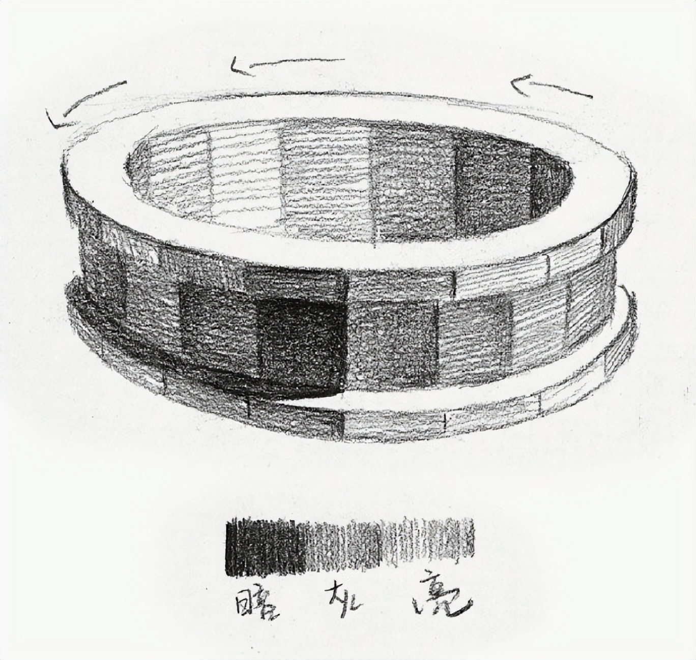 上釉陶罐反光特点_淘罐质感区分_水果陶罐衬布素描