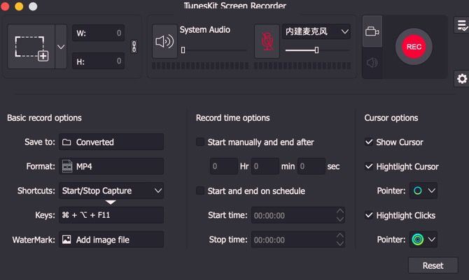 TunesKit屏幕录像机Mac版功能介绍_TunesKit Screen Recorder Mac免费版_苹果电脑下载免费录音软件