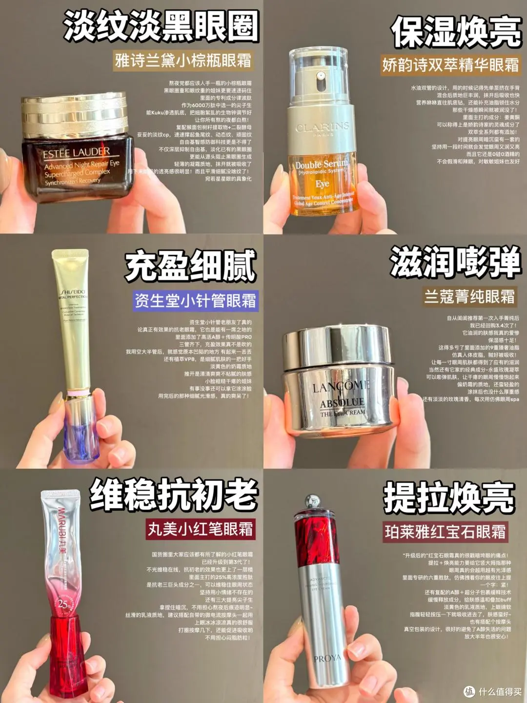 分享6款适合25+熬夜党的大牌抗老眼霜，姐妹们提前用上效果会翻倍