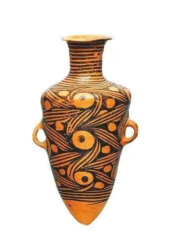 旋纹尖底瓶　马家窑类型　甘肃省博物馆藏