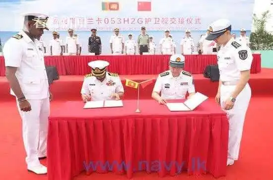 053d型护卫舰_053H2G型护卫舰铜陵号 斯里兰卡海军 接收 红旗61防空导弹 鹰击8反舰导弹