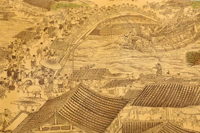 清明上河图创作过程_张择端绘制技巧_中国邮政清明上河图