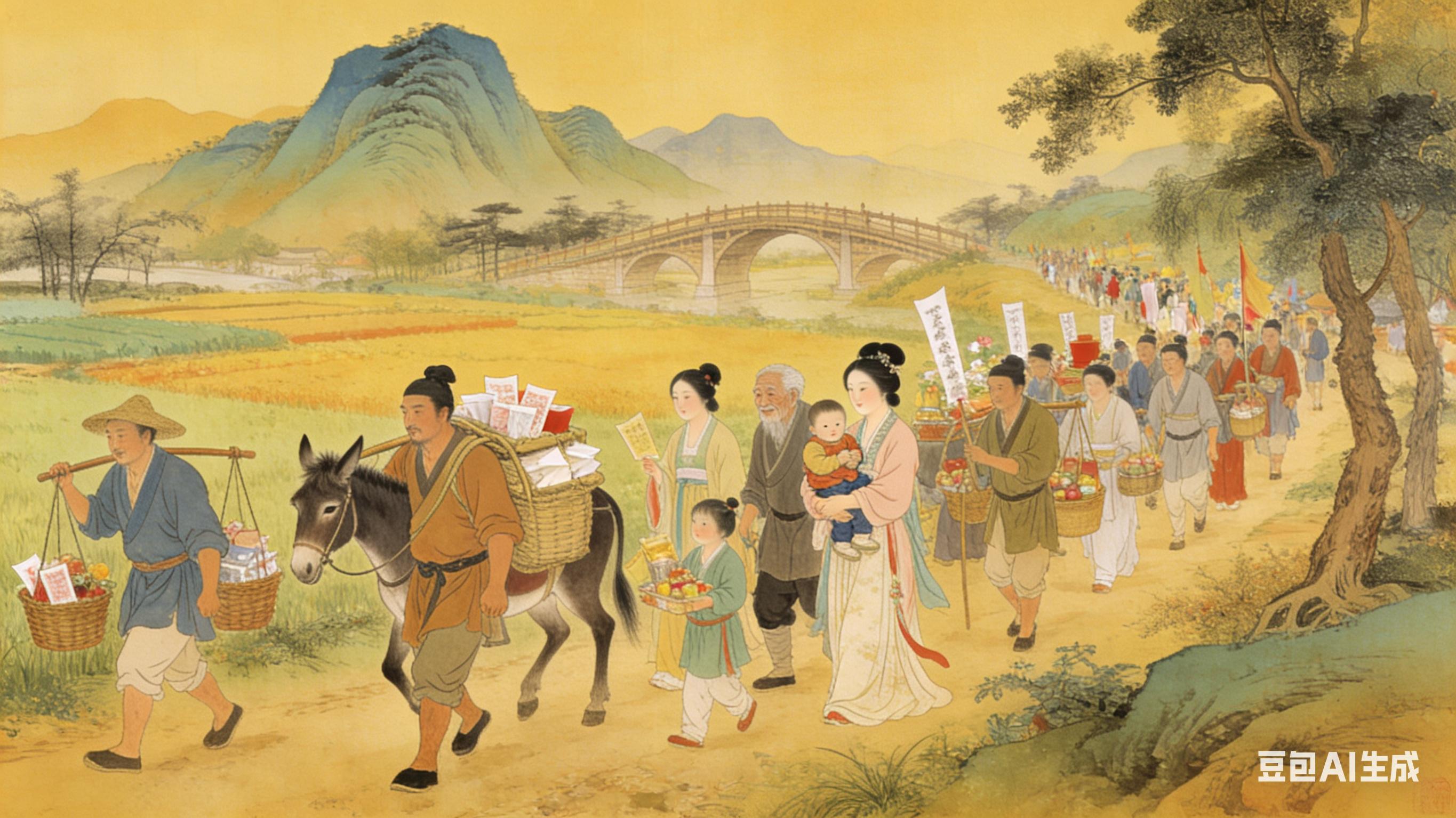 北宋汴京市井生活图景_清明上河图张择端赏析_中国邮政清明上河图