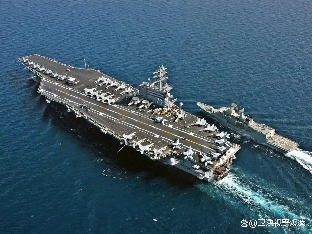 美国里根号航母南海活动_里根号航母参观_中国海军军舰包围美舰