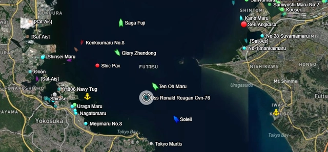 解放军绕台军事演训_里根号航母参观_美日冲绳联合训练