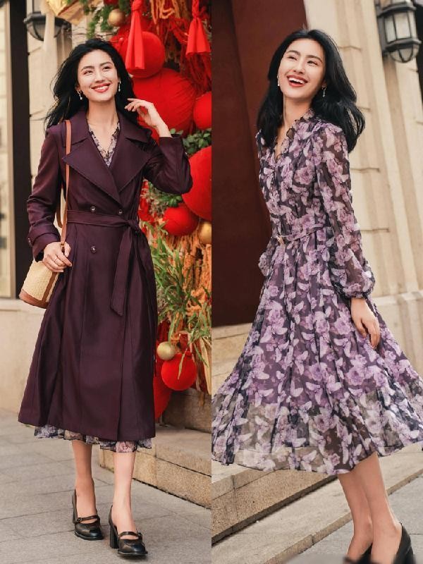 半裙穿搭_灰色连衣裙搭配_梨形身材伞裙搭配