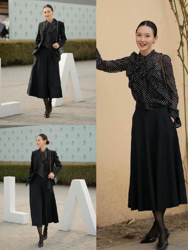 半裙穿搭_梨形身材伞裙搭配_灰色连衣裙搭配