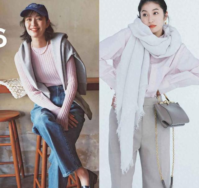 灰配粉穿搭技巧_42岁女性粉灰搭配_灰色连衣裙搭配