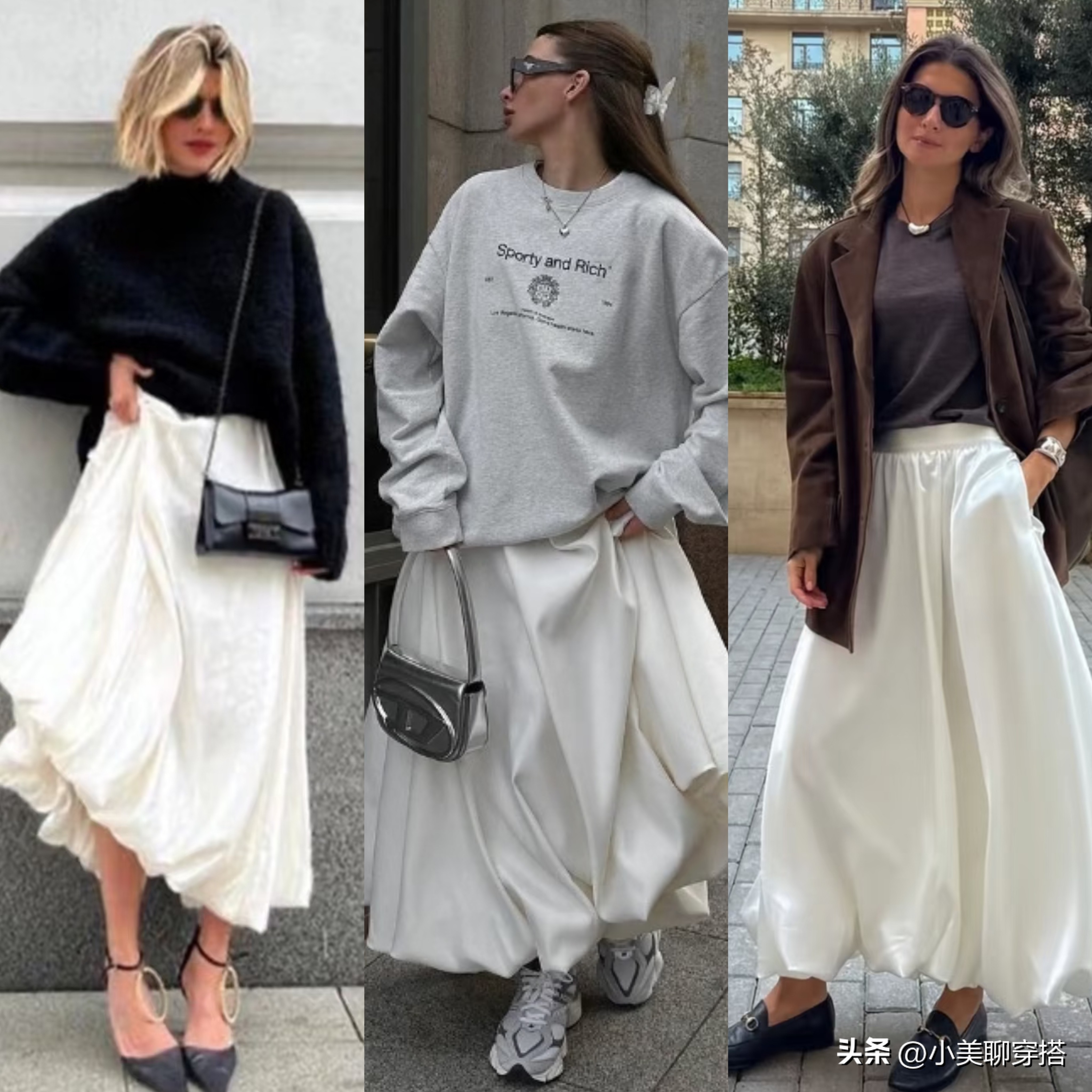 长款花苞裙穿搭_花苞裙款式_灰色连衣裙搭配