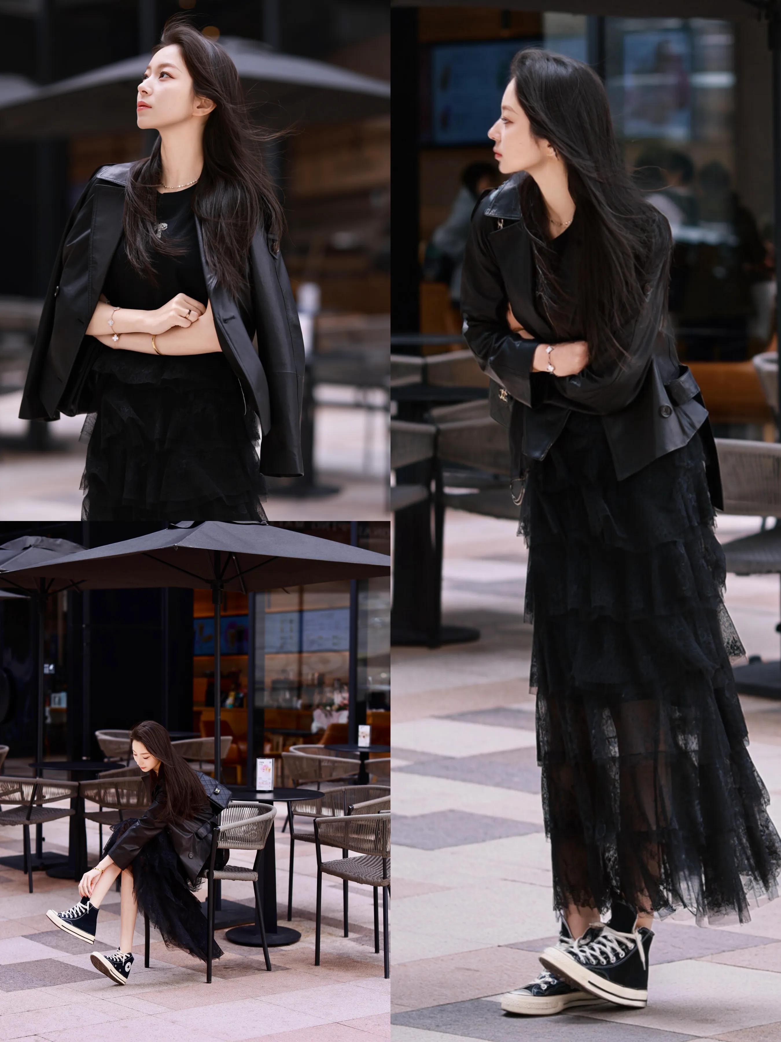 优雅显贵穿搭技巧_春季裙装搭配_灰色连衣裙搭配