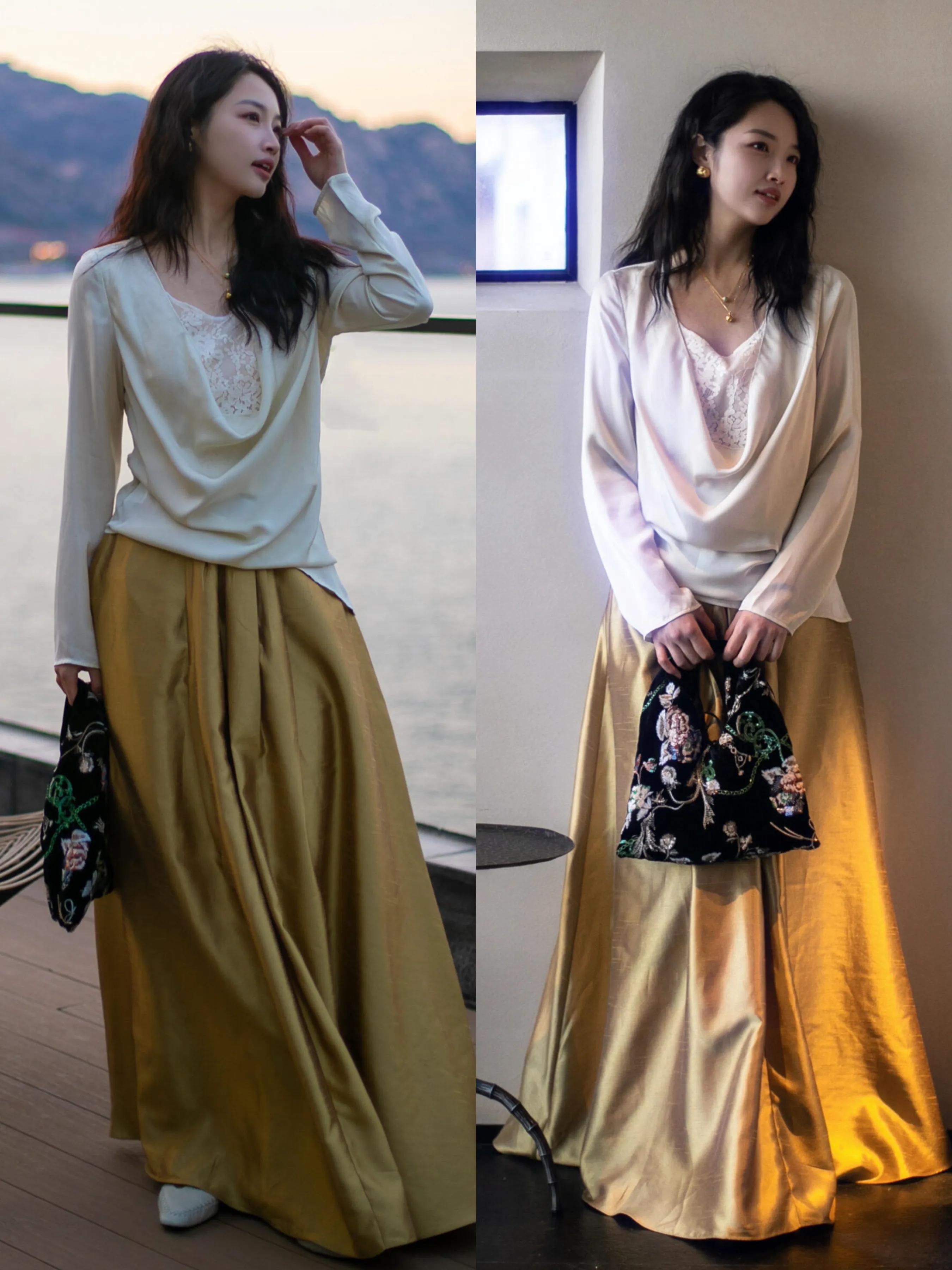 灰色连衣裙搭配_优雅显贵穿搭技巧_春季裙装搭配