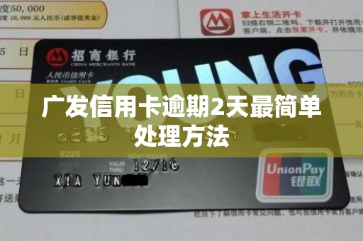 广发信用卡逾期2天最简单处理方法