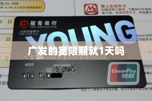 广发的宽限期就1天吗