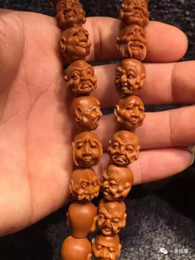 胡小兰核雕作品_108罗汉雕刻技法_传统手工艺魅力_苏州秋人核雕_核雕大师胡小兰_108罗汉_苏工核雕艺术