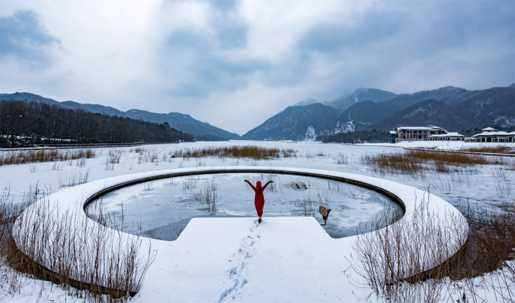 冬季的月坝。 罗斌供图