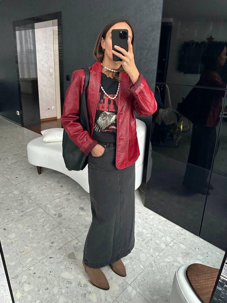 冬季红色大衣搭配图片_红色针织衫搭配_春天穿红色