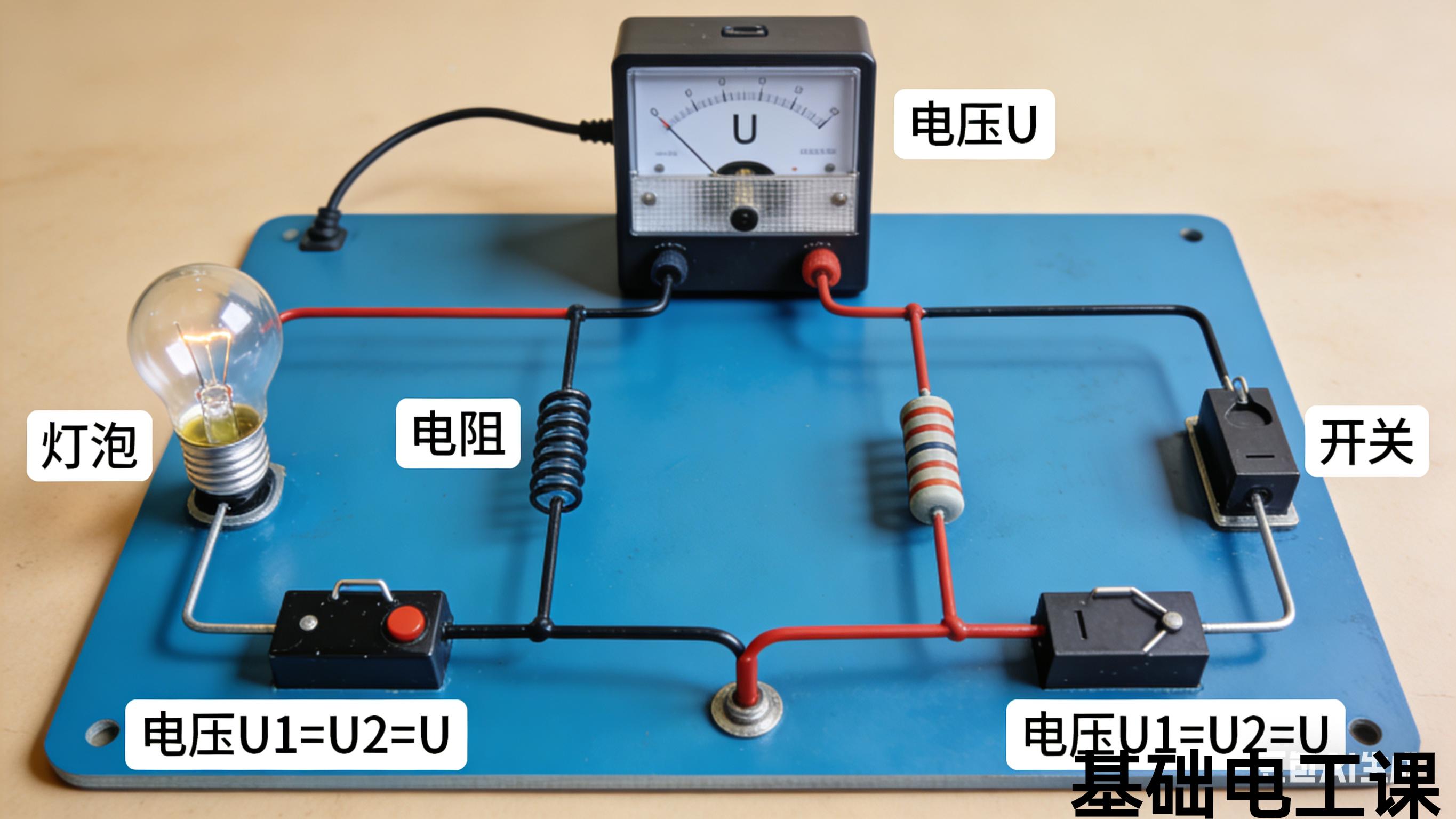 两个灯泡串联的实物图_并联电路_串联电路