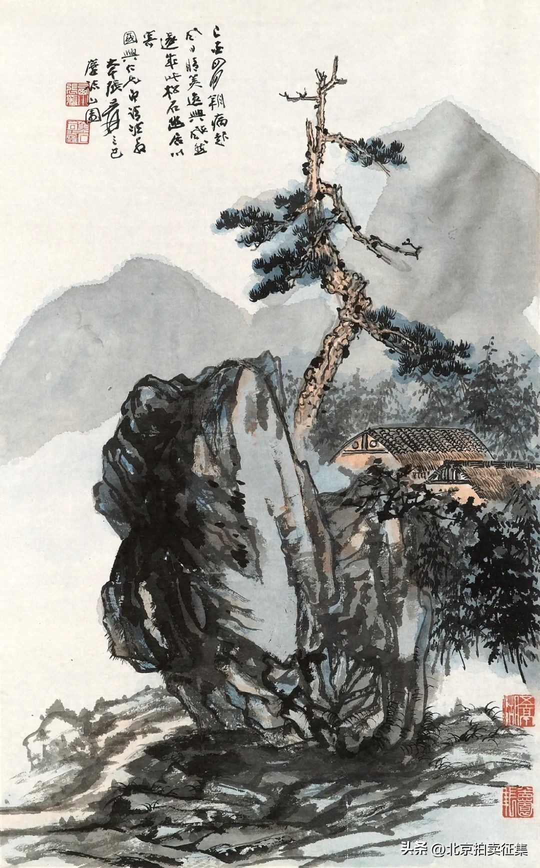 张大千仗义疏财  张大千与友朋交往  张大千赠画题跋_张大千字画图片