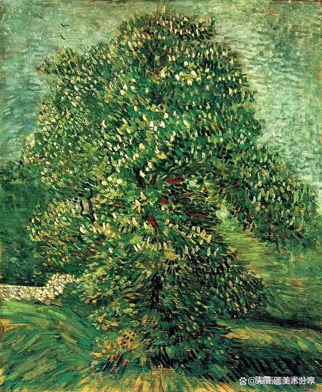 梵高树系列油画_梵高的柏树的教案_梵高树作品情感表达