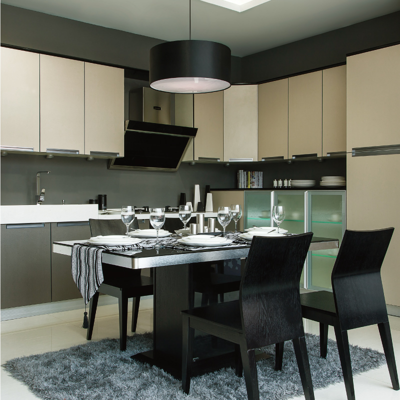 橱柜门板材质区别_三聚氰胺板+防火板_烤漆板与吸塑板对比