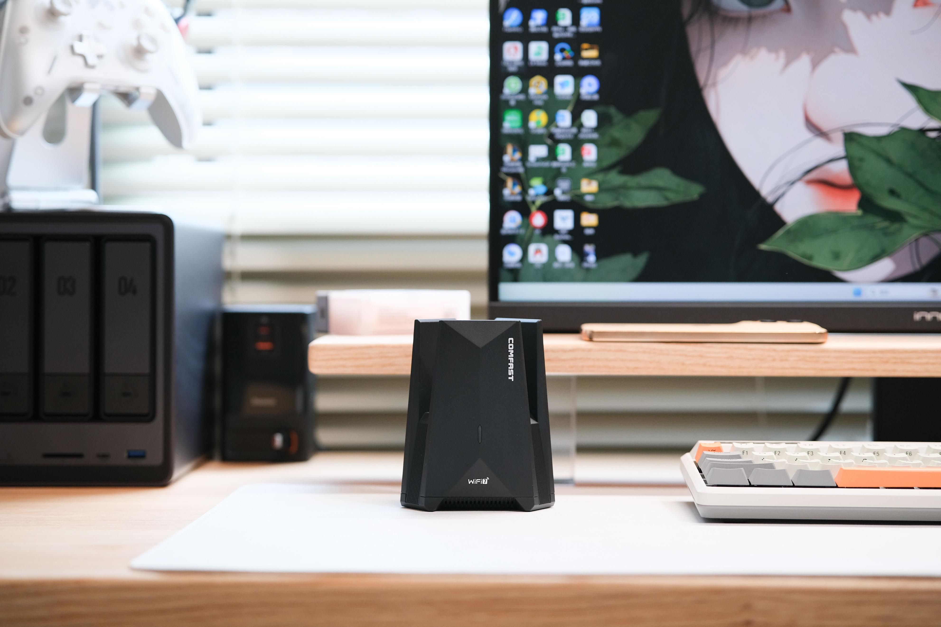 加装台式机无线网卡_usb无线网卡芯片哪个好_COMFAST CF-987BE WiFi7网卡