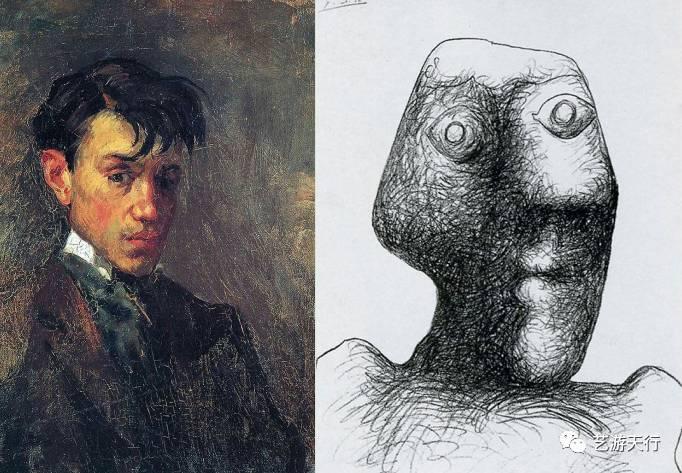 毕加索自画像风格演变历程_毕加索阿尔及尔的女人拍卖价格_毕加索早期作品素描