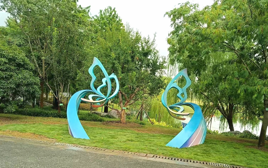 公共艺术作品 文化_2025上海闵行国际雕塑展 共生城韵 闵行文化公园雕塑作品