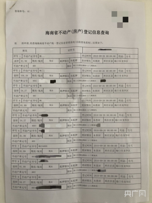 名下多出房产 海口房产登记错误 小产权房房产纠纷_开发商大产权证查询