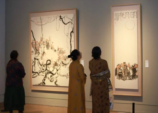 中国画美术作品欣赏_李学明中国画作品展_中国美术馆李学明画展