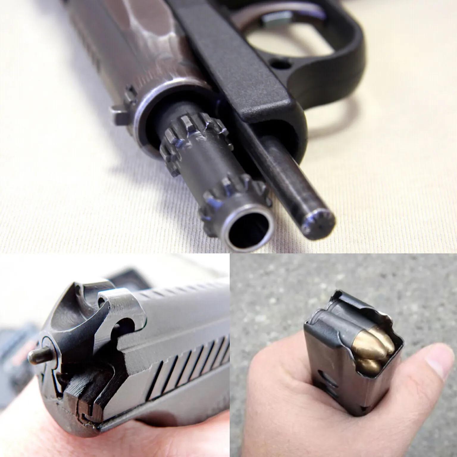 GSh-18手枪设计特点_谢尔久科夫手枪_GSh-18枪管旋转闭锁原理