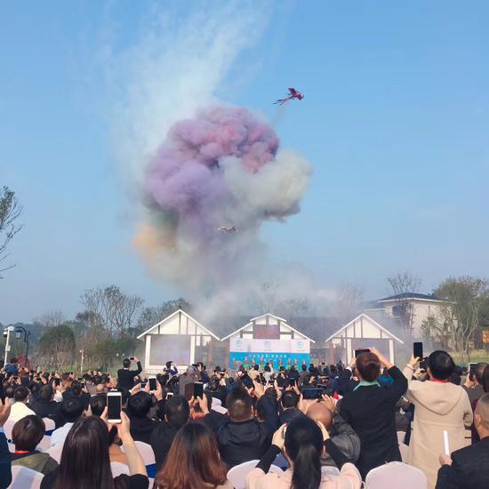 新山乡巨变·智慧清溪启动式现场