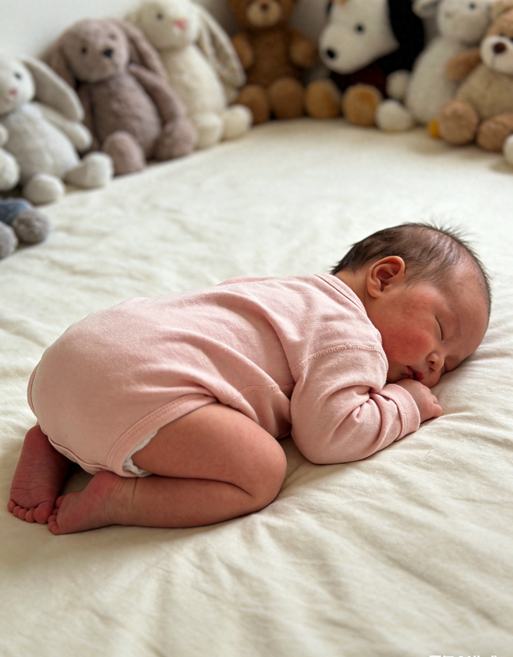 宝宝撅屁股睡原因_新生儿趴着睡觉正确图片_宝宝趴着睡是否需要纠正