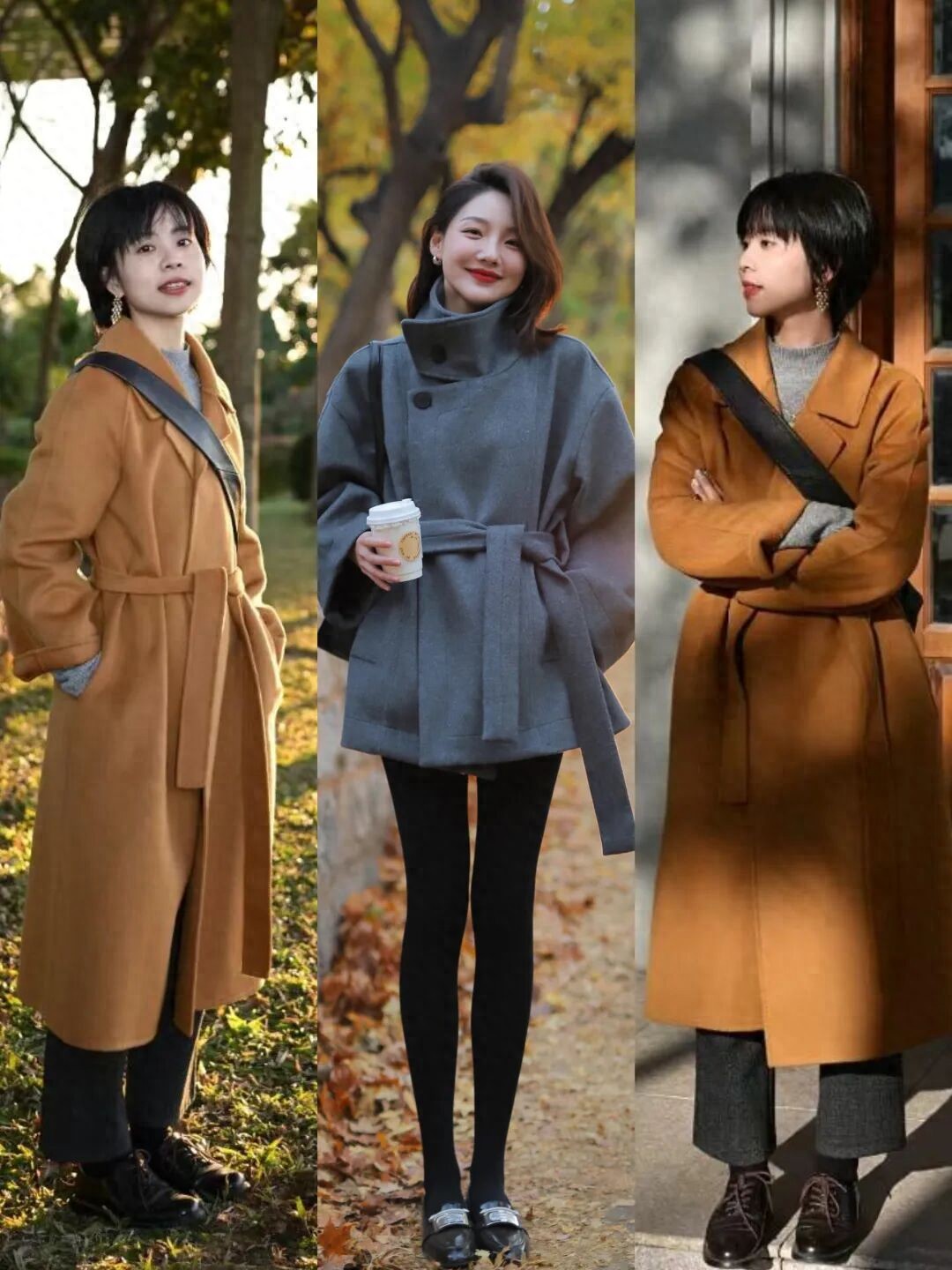 春季大衣穿搭_阔腿裤搭配大衣_冬季红色大衣搭配图片