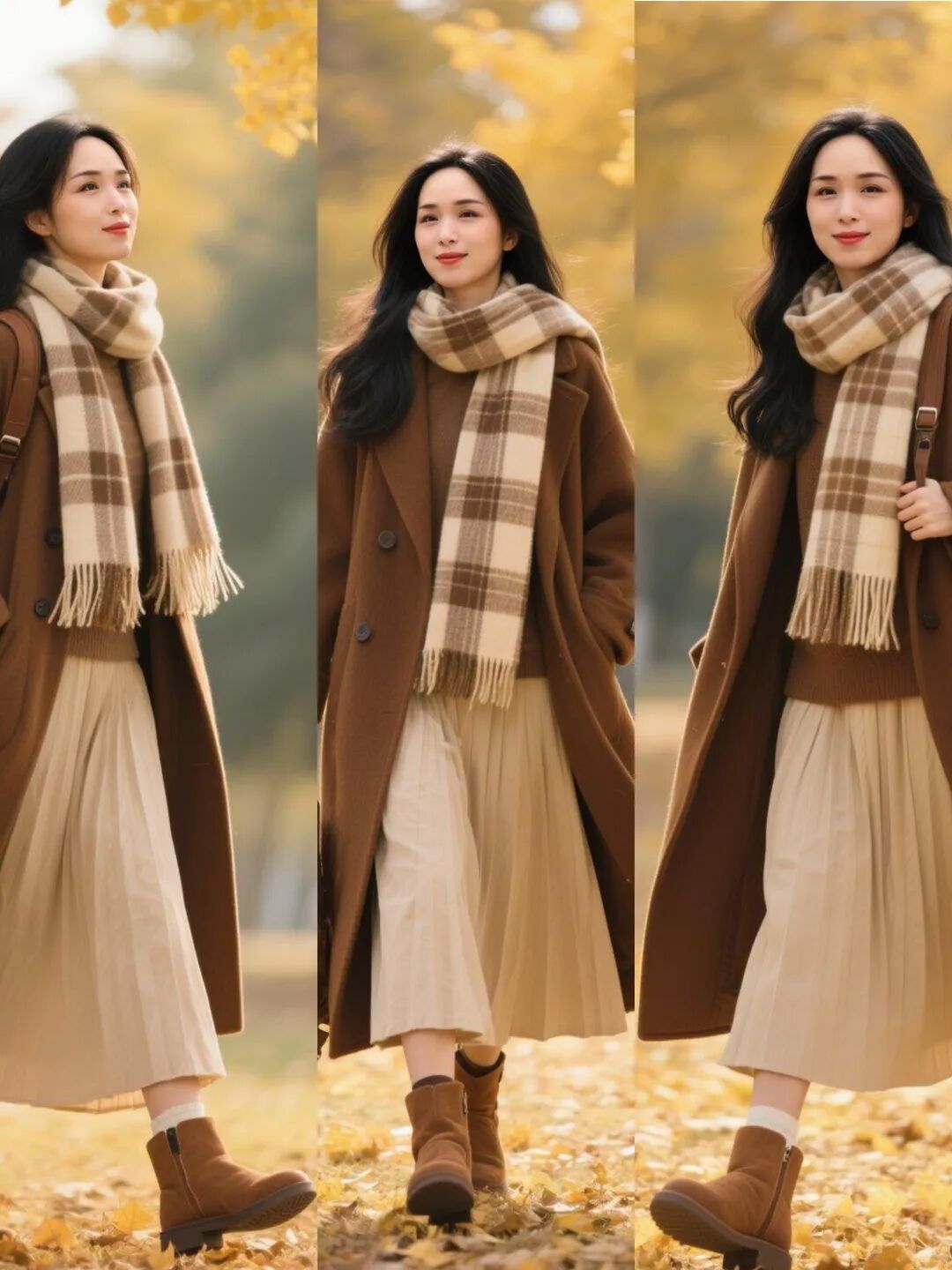 阔腿裤搭配大衣_春季大衣穿搭_冬季红色大衣搭配图片