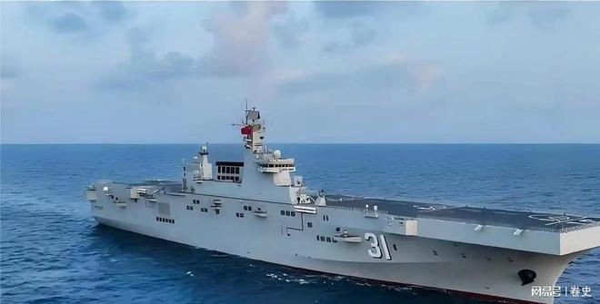 中国076型两栖攻击舰四川舰首次海试_电磁弹射无人机攻击舰_中国两栖登陆舰