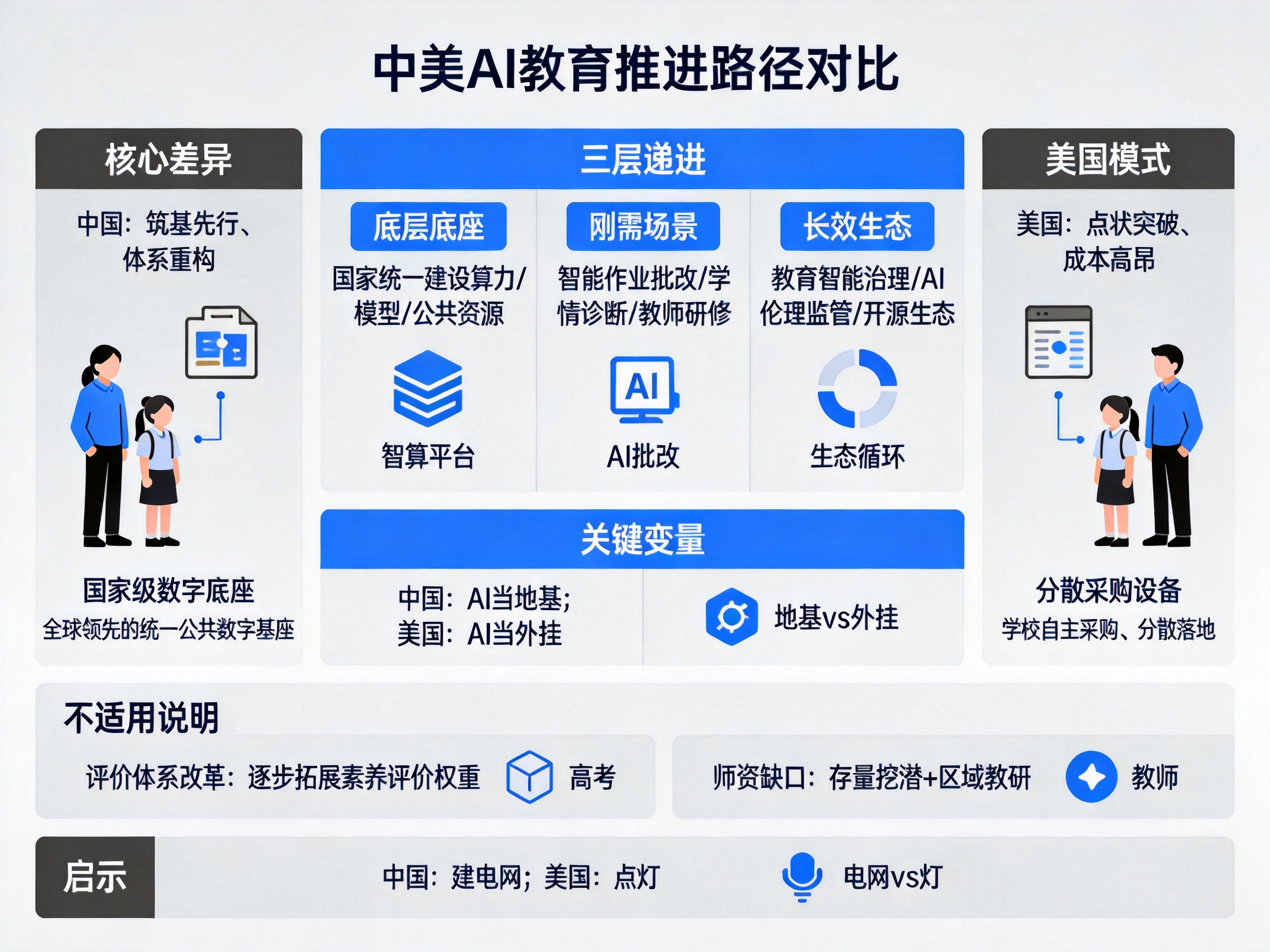 中国的教育_中国AI教育体系重构_AI教育美国中国对比