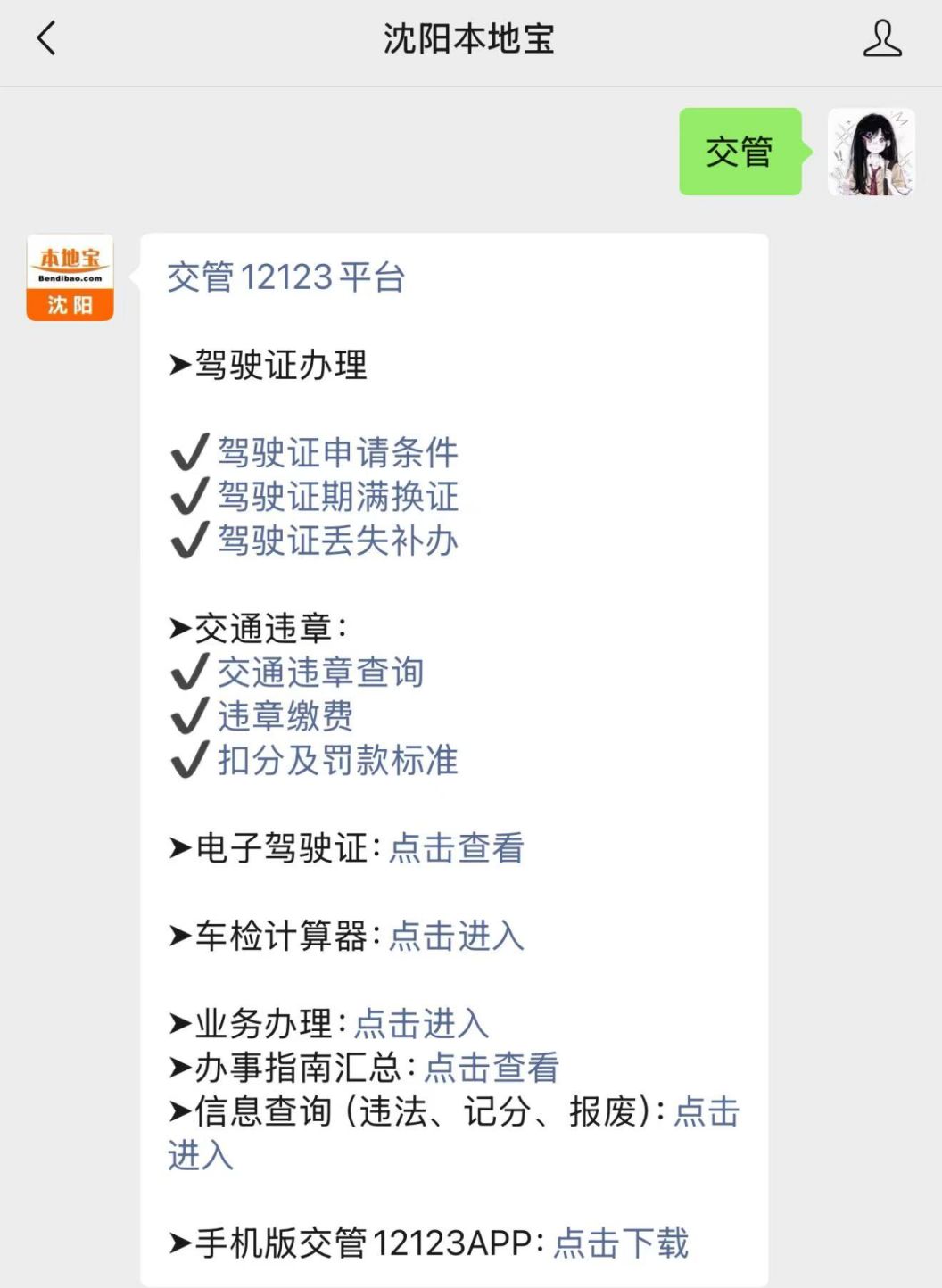 沈阳交通违章查询网站_沈阳交通违章处理流程_沈阳交管12123APP违章查询