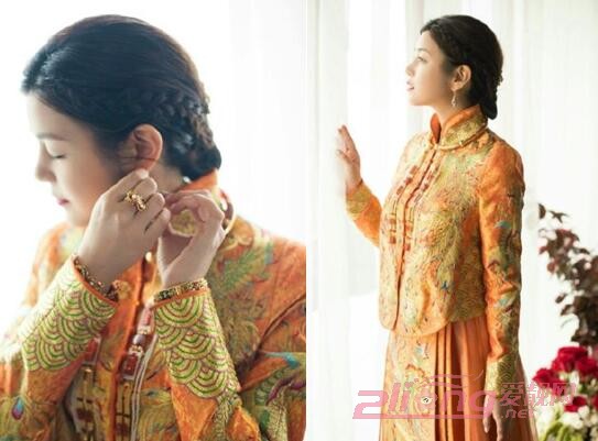 陈妍希唯美新娘盘发_陈妍希新娘发型_晚礼服发型 新娘