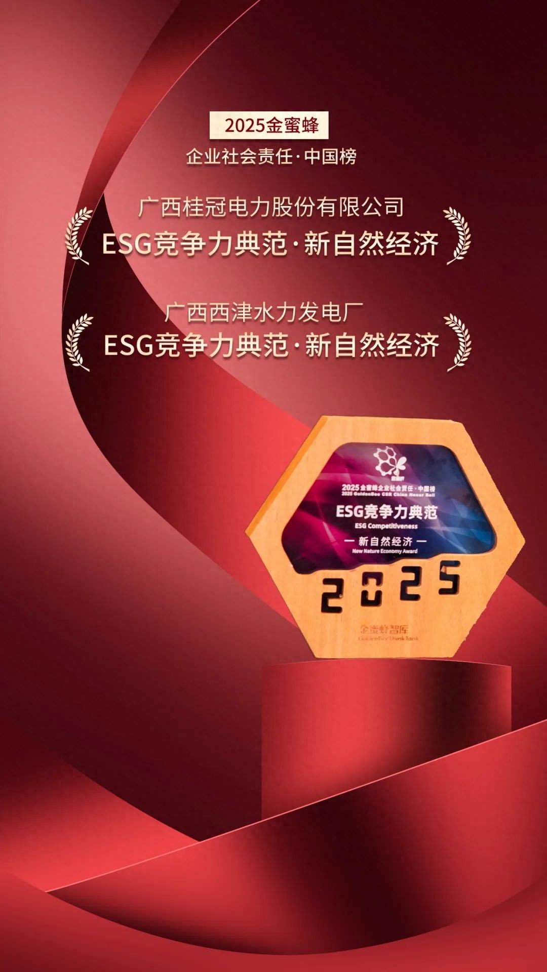桂冠电力ESG竞争力典范新自然经济_西津水力发电厂ESG奖项获奖_桂冠电力招股书