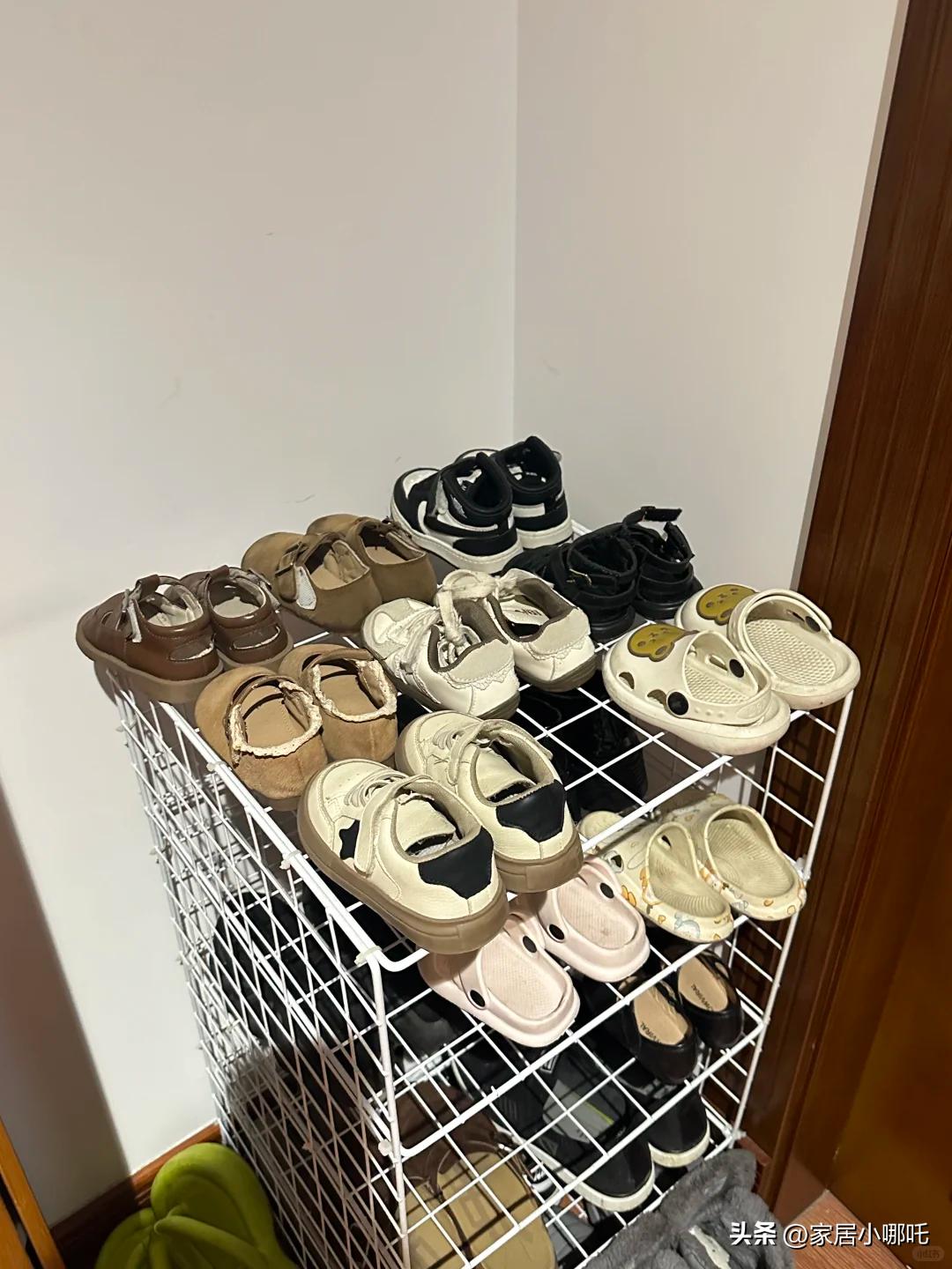 网格片自制晾晒网_网格片DIY收纳_自制收纳鞋子好方法图片
