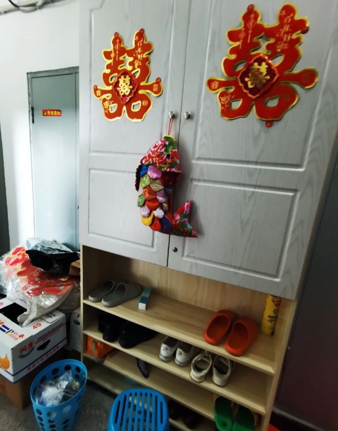 鞋柜占用公共区域_自制收纳鞋子好方法图片_门口放鞋柜