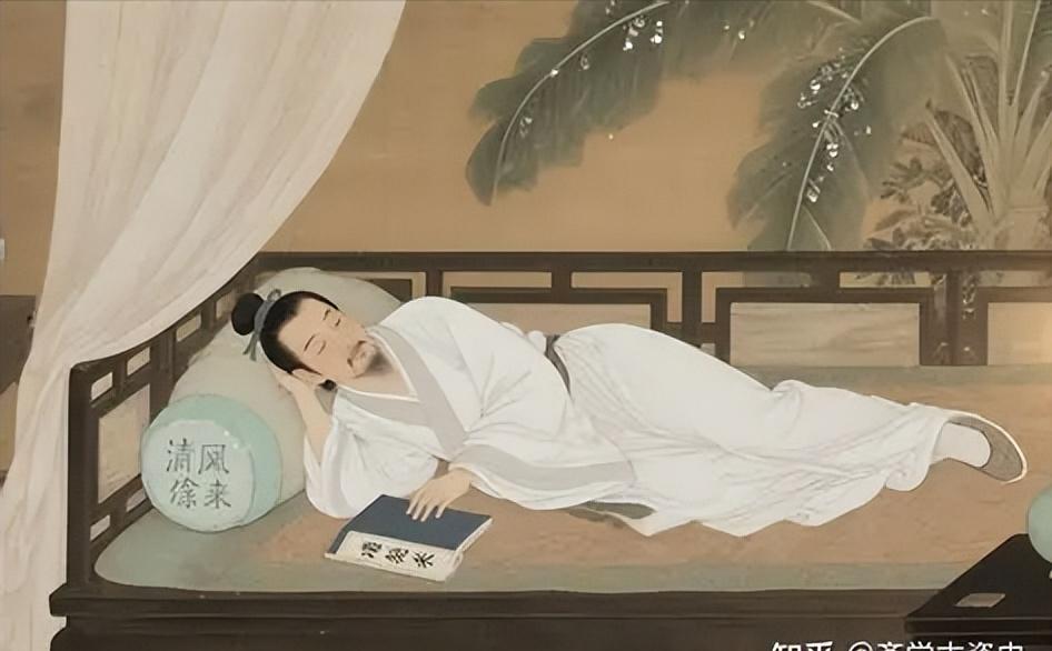 抱着枕头睡觉的图片_宋代瓷枕_古代睡眠方式